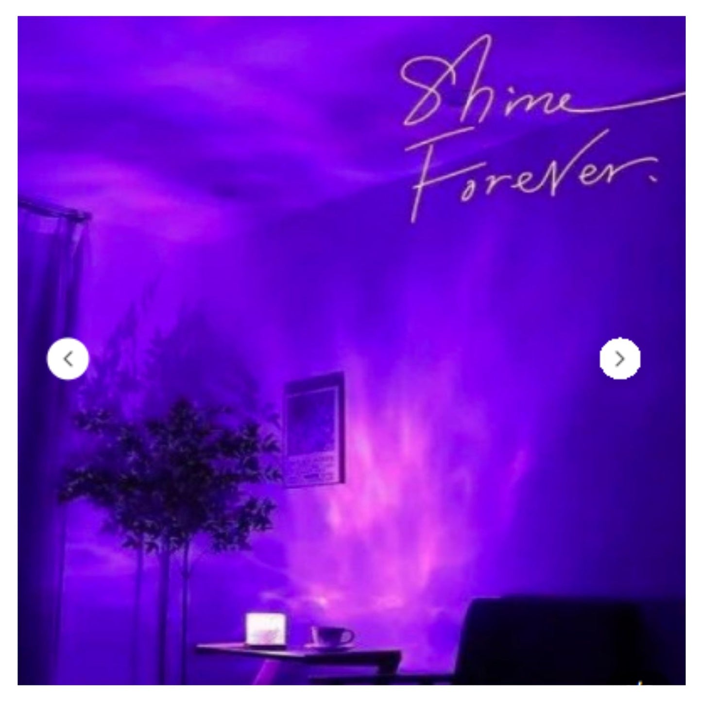 Rotating Water Ripple Night Light Aura Lamp