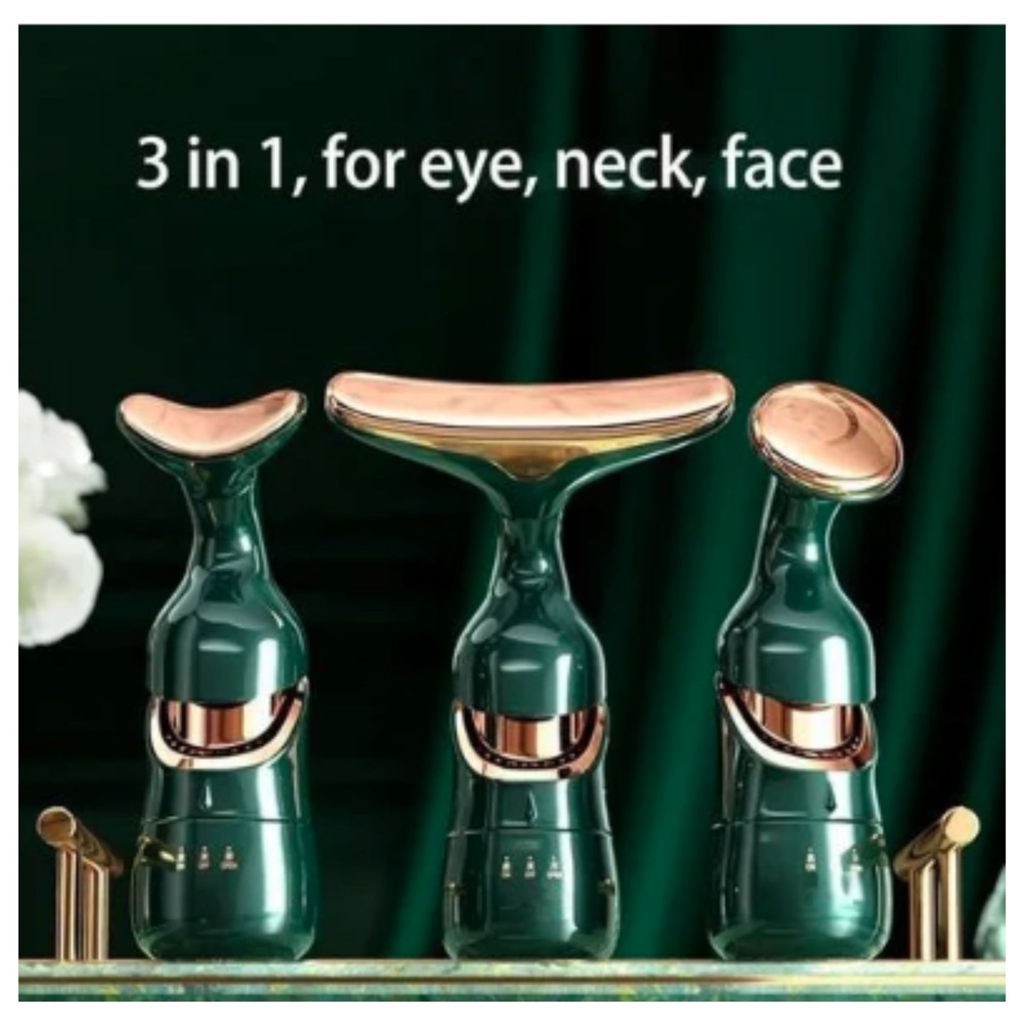 3 in 1 Anti Wrinkles Face Neck Eyes Massager