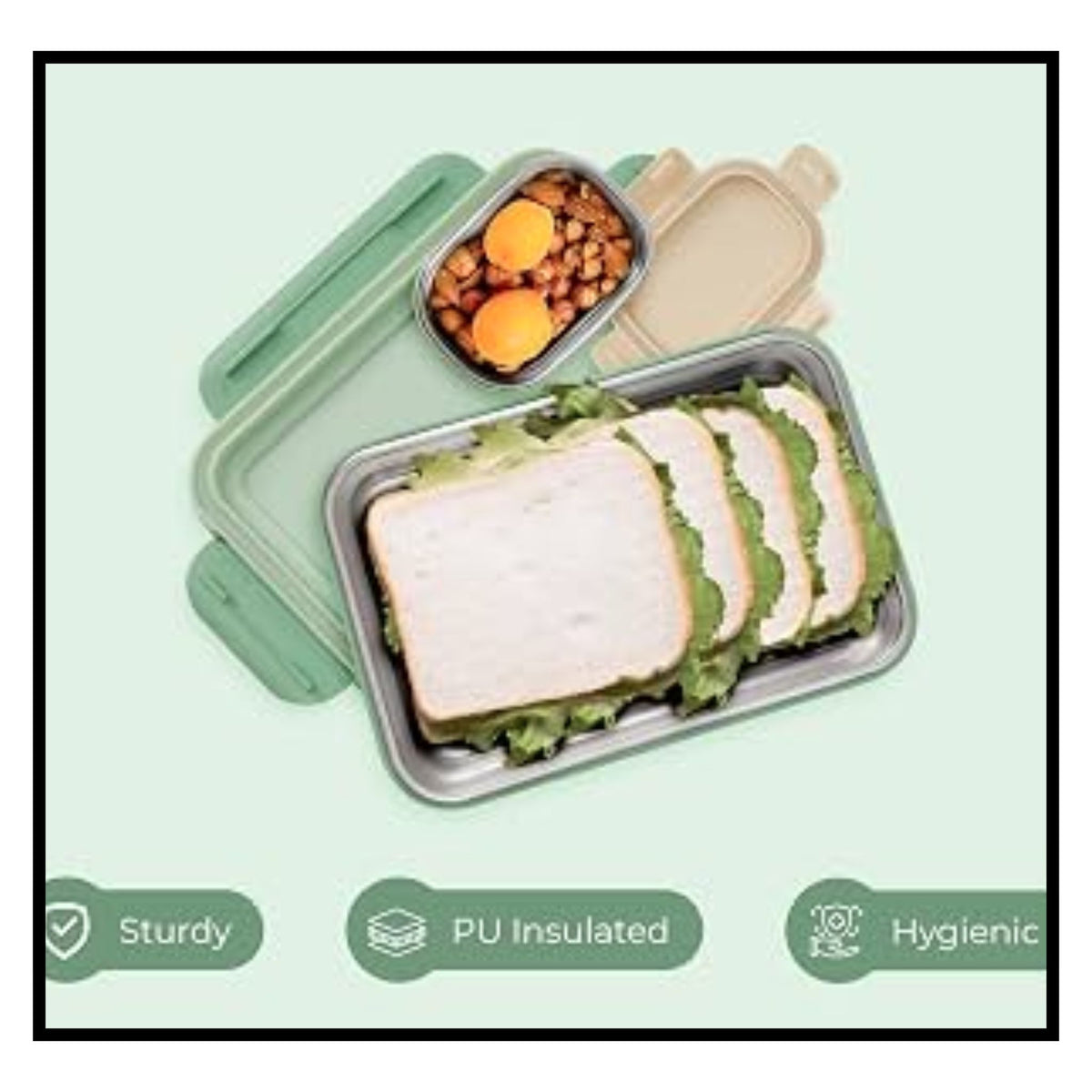 Stainless Steel Insulated Airtight Leak-Proof Lunch Box