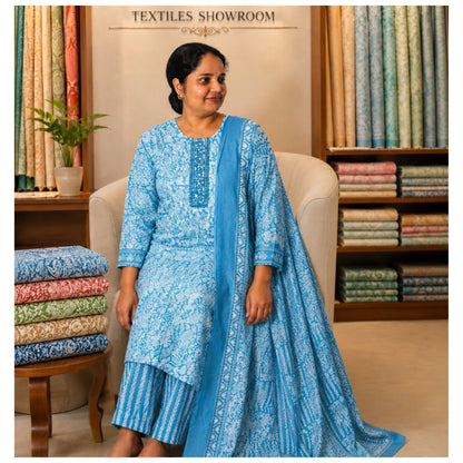 Surya Churidar Peacock Blue 4XL - S.NO 411718