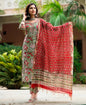 Women Multicolor Printed Viscose Rayon Kurta, Pant And Dupatta Set ( multicolor, S )