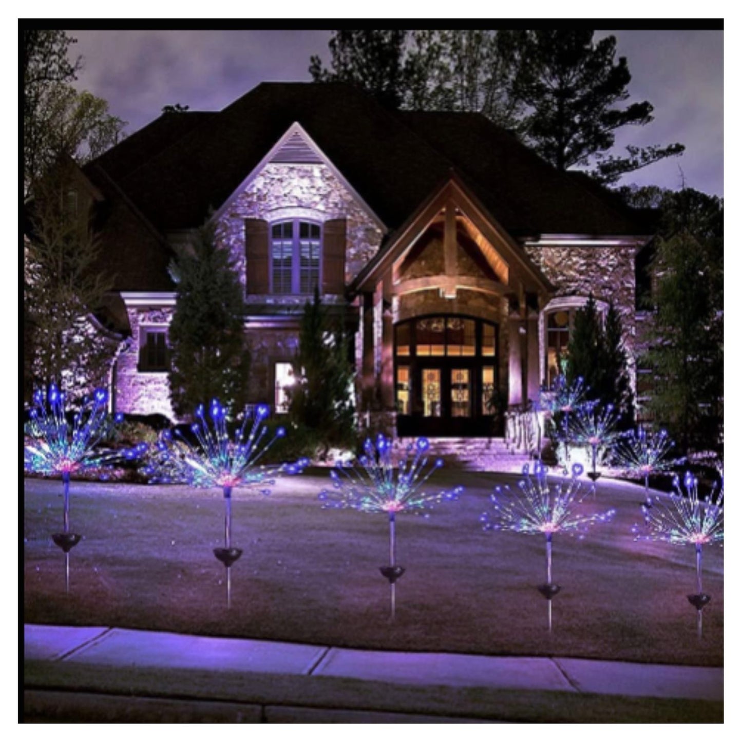 Seven Colors Gradient Solar Christmas Tree Light