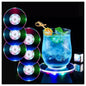 Colourful LED Coasters for Drinks, On/Off LED Disposable Coasters Pack of 1