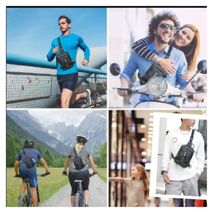 Waterproof Chest Sling Bag for Men Shoulder Gadget Organizer Crossbody Backpack