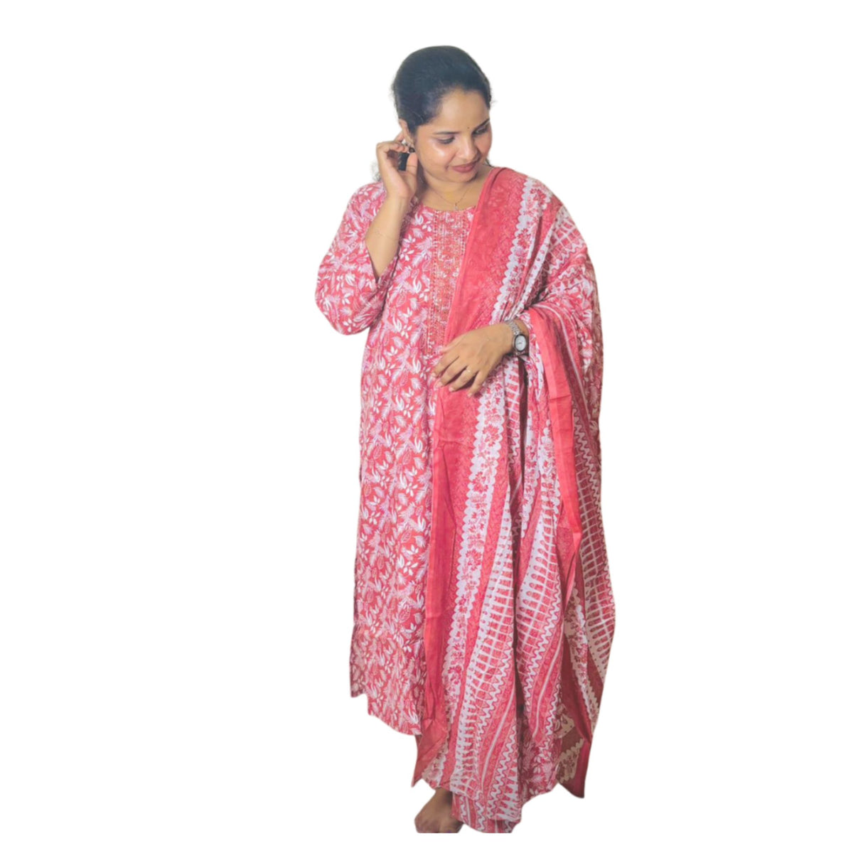 Regha Churidar Terracotta 5XL - S.NO 414138