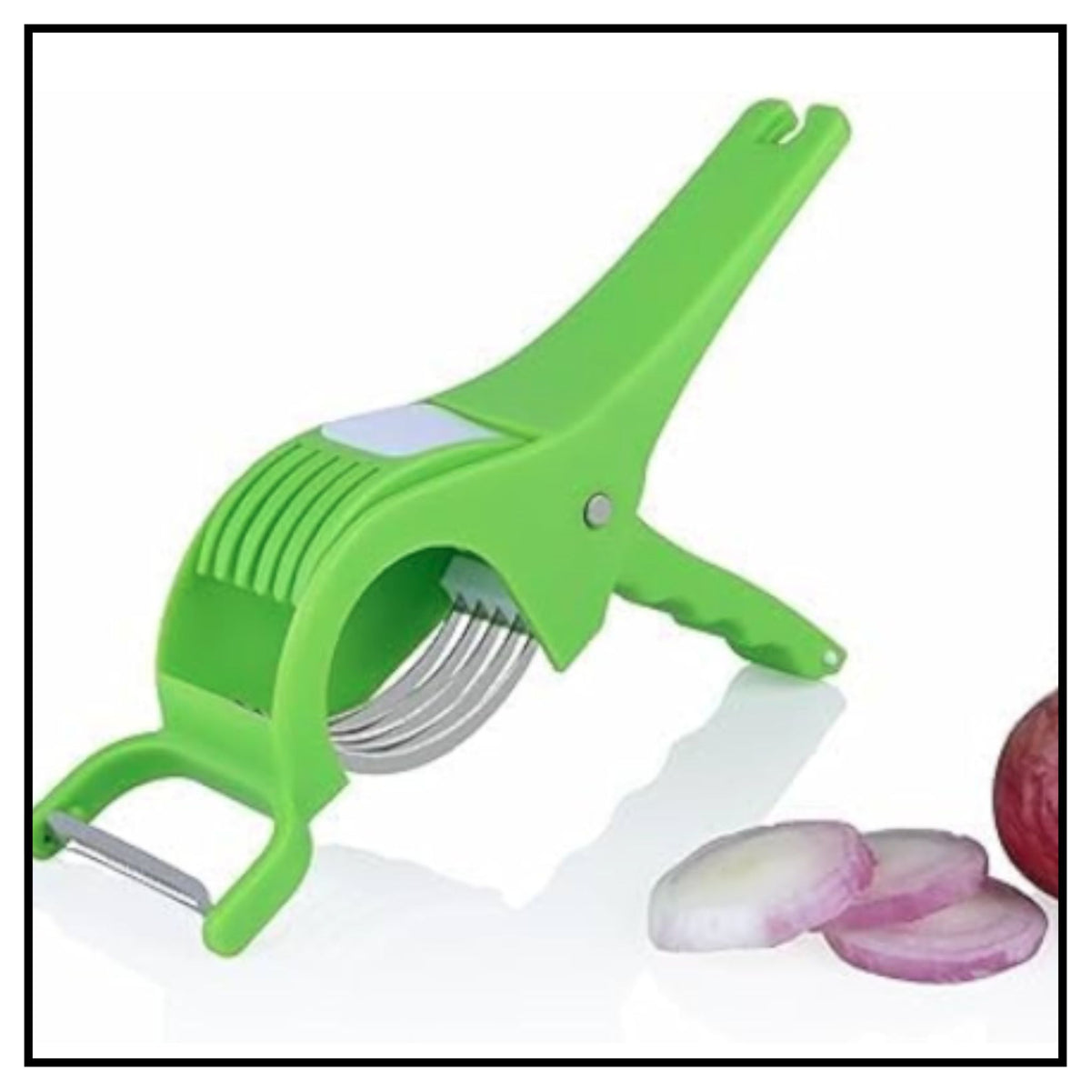 Plastic 2 in 1 Vegetable & Fruit Multi Cutter with Peeler
