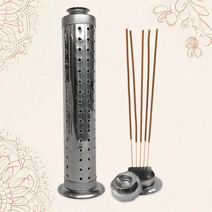 Stainless Steel Agarbatti Stand with Ash Catcher â€“ Incense Stick Holder for Home & Office (1 Pc). ( default, Standard )