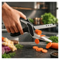 Multi Function Kitchen Vegetable Food Chopper Scissors With Spring Action And Locking Hinge
