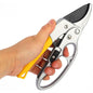 Professional Pruning Shears, Ergonomic Gardening Shears with High-Carbon Steel Blade Ratcheting Trimming Tool for Plants, Trees, and Hedges (200 MM) ( default, Standard ).