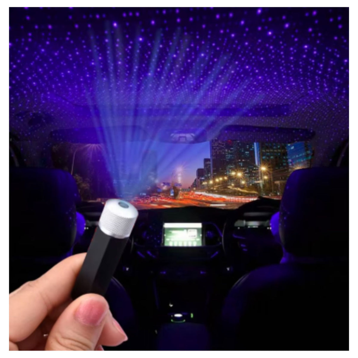 Interior Atmosphere LED Lamp Ambient USB Star Light Auto Roof Projector
