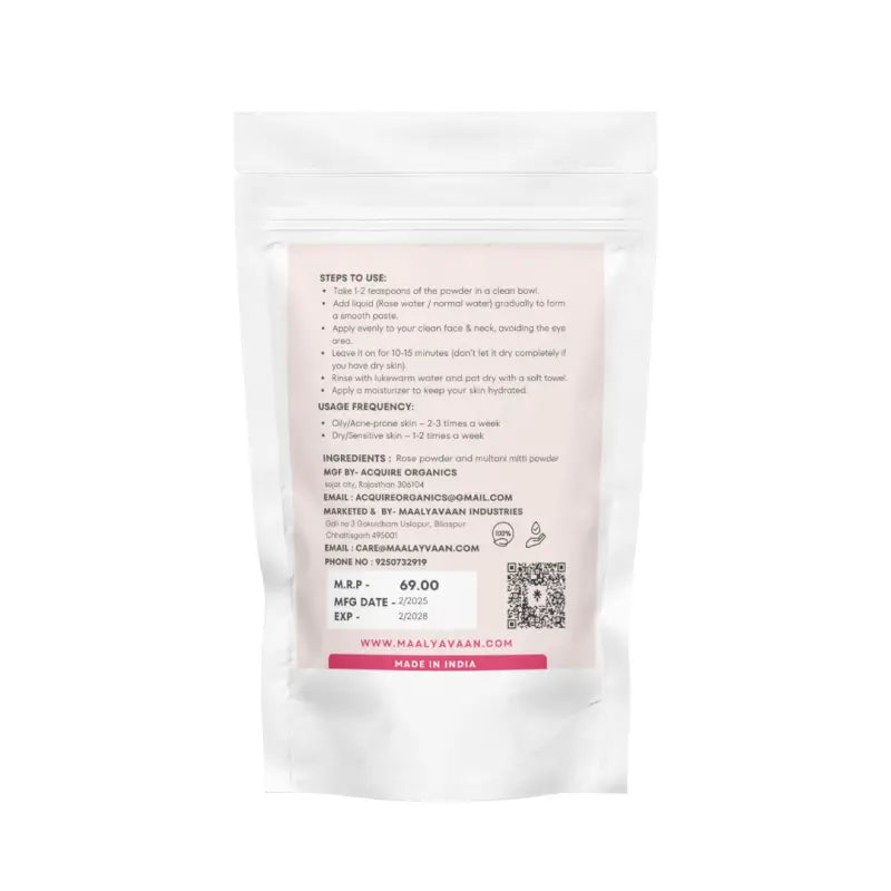 Multani Mitti & Rose Mix Face Pack