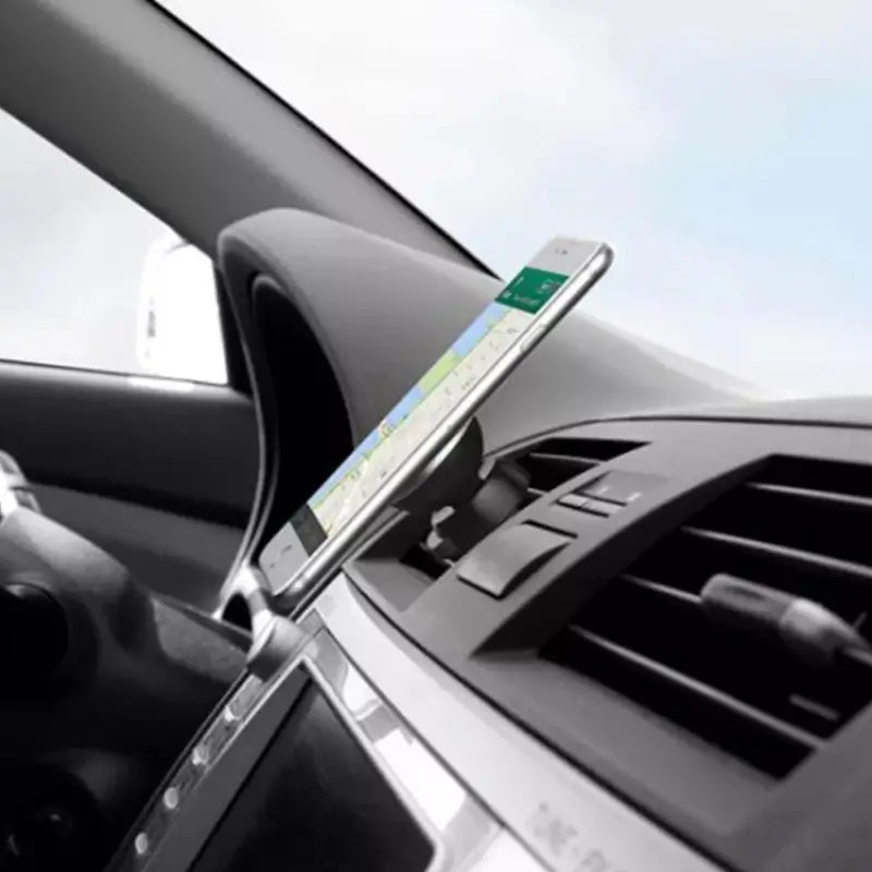 Universal magnetic car mobile holder - Non-Slip Base, Durable Plastic, Compact Mini Size