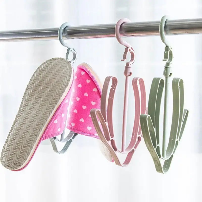 Shoes Drying Hanger, Rotatable Shoe Hanging Racks for Balcony Closet (1pc) ( default, Standard ).