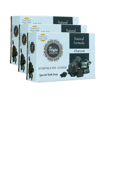 Charcoal Soap 75 GRM (Box) Coconut oil Handmade Natural Pure soap(Pack of 3)