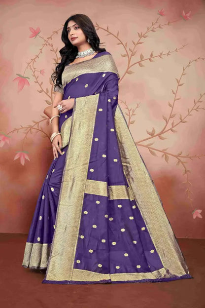 Cotton Saree  The Graceful Violet Glow Collection ( wine, OS )