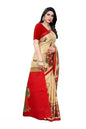 Women's Designer Art Silk Printed Saree with Separate Blouse Piece â€“ Free Size, Elegant Party & Wedding Wear ( red, Standard )
