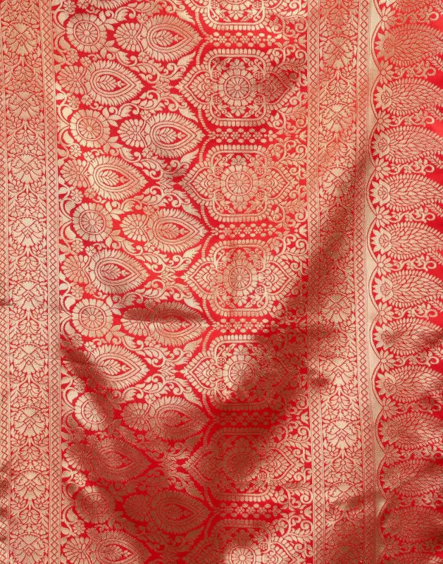 Jacquard Saree  Everyday Elegance Collection ( red, OS )