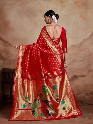 Silk Saree  The Royal Radiance Collection ( red, OS )