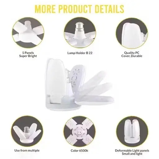 24 Watt Fan 4 Blade LED Bulb Fan ( default, OS )