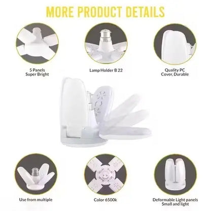 24 Watt Fan 4 Blade LED Bulb Fan ( default, OS )