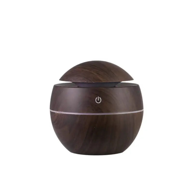 Wooden Cool Mist Humidifier Essential Oil Diffuser with 7 Color LED Night Light USB 130ml