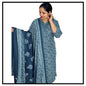 Woman wearing Kareena green XL cotton churidar kurta pant dupatta set