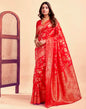 Jacquard Saree  Everyday Elegance Collection ( red, OS )