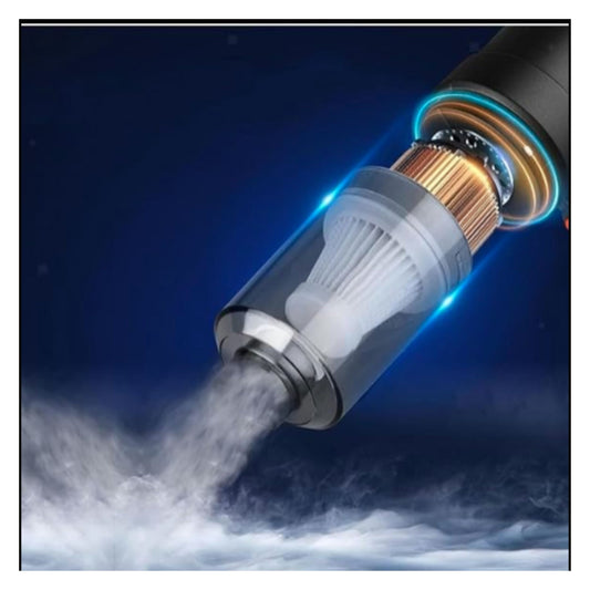 Handheld vacuum cleaner nozzle with transparent filter and powerful suction