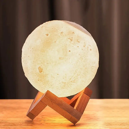 2-in-1 LED 3D Moon Lamp & Aroma Diffuser - Portable USB Air Humidifier with Night Light, Ultrasonic Technology, Ideal Gift for Home Decor, Meditation, and Sleep ( default, Standard ).