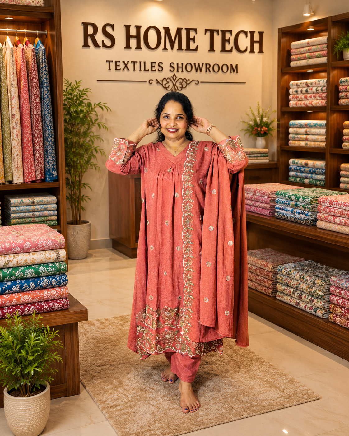 MAYURI CHURIDAR TERRACOTTA (406118)