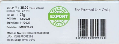 Neem Soap 75 GRM (Box) Coconut oil Handmade Natural Pure soap(Pack of 3)