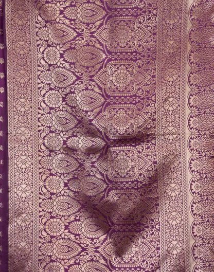 Jacquard Saree  Everyday Elegance Collection ( Wine, OS )