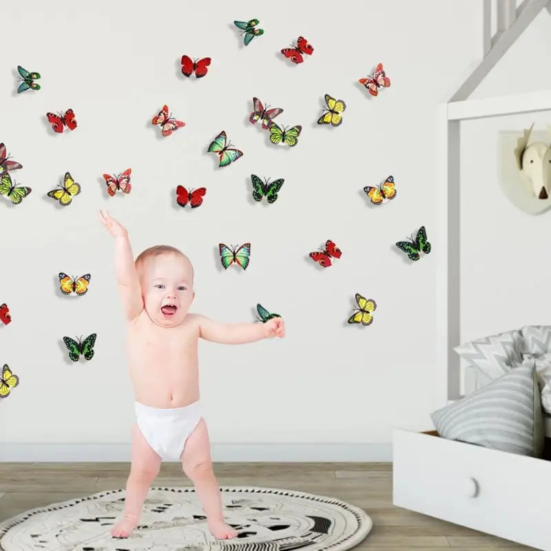 Butterfly 3D Night Lamp â€“ Multicolor Illusion LED Lamp for Bedroom, Drawing Room & Kids ( default, OS )