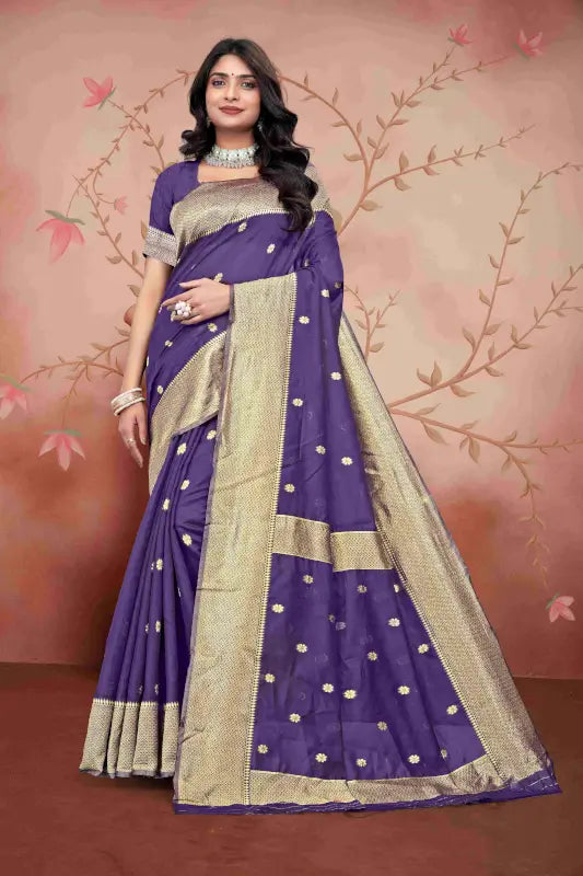 Cotton Saree  The Graceful Violet Glow Collection ( wine, OS )
