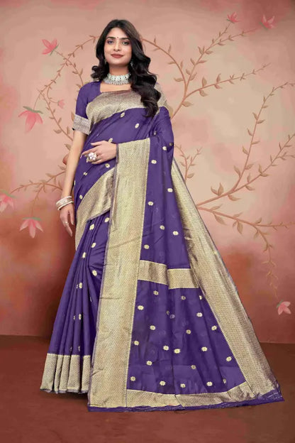 Cotton Saree  The Graceful Violet Glow Collection ( wine, OS )