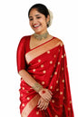 Silk Saree  The Royal Red Banarasi Elegance Collection ( red, OS )