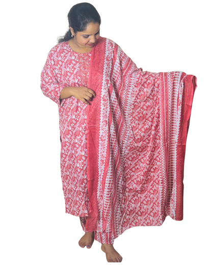 REGHA CHURIDAR-TERRACOTTA( 414138) (3XL)
