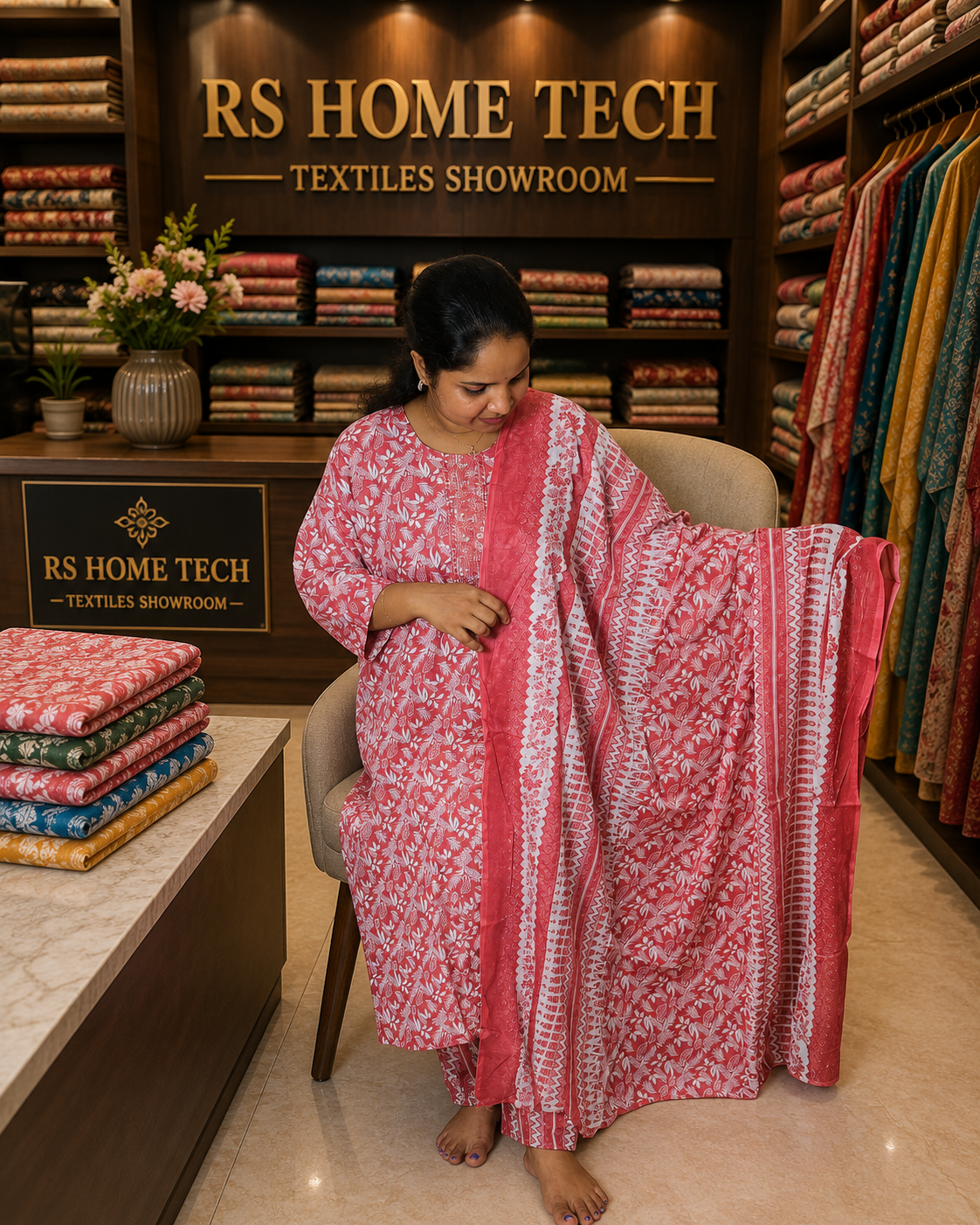 REGHA CHURIDAR-TERRACOTTA( 414138) (3XL)
