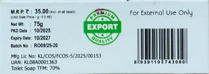 Rose 75GRM (Box) Coconut oil Handmade Natural Pure soap(Pack of 3)