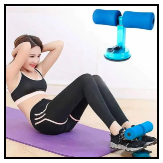 💪 Sit Up Assistant Bar for home workout | Push Up and Ab Exercise Tool with Strong Suction for Floor | Multicolor Sit Up Bar