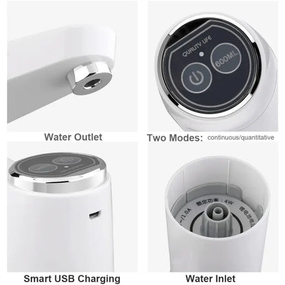 Drinking Dispenser Portable USB Water Bottle Pump – Electric Drinking Dispenser