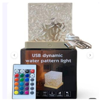 Rotating Water Ripple Night Light Aura Lamp