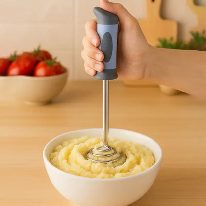 Spring O Masher Heavy Duty Stainless Steel Potato & Vegetable Masher – Kitchen Food Masher Tool