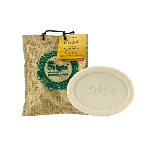 Goat Milk Vitamin E Cream Soap 150 GRM (Bag) Coconut oil Handmade Natural Pure soap(Pack of 3)