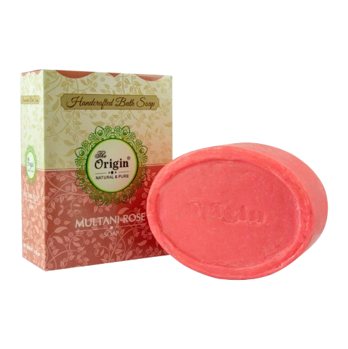 Multani-Rose 125 GRM (Box) Coconut oil Handmade Natural Pure soap(Pack of 3)