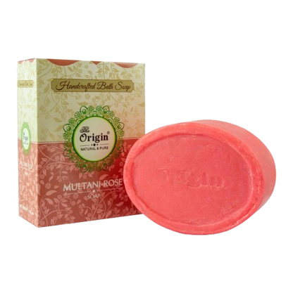Multani-Rose 125 GRM (Box) Coconut oil Handmade Natural Pure soap(Pack of 3)