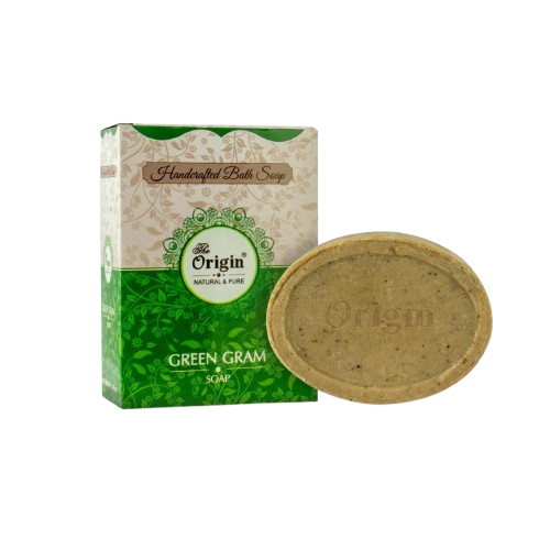 Green Gram 125 GRM (Box) Coconut oil Handmade Natural Pure soap(Pack of 3)