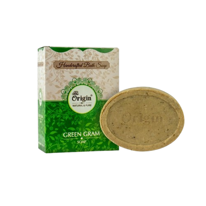 Green Gram 125 GRM (Box) Coconut oil Handmade Natural Pure soap(Pack of 3)
