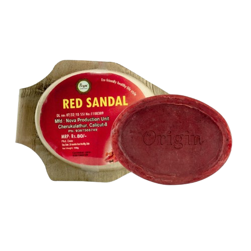 Red Sandal 150 GRM (pala) Coconut oil Handmade Natural Pure soap(Pack of 3)