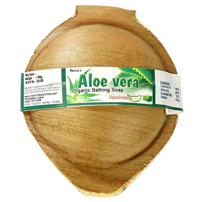 Aloevera 100 GRM (pala) Coconut oil Handmade Natural Pure soap(Pack of 3)